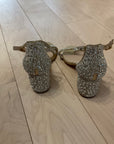 SILVER DE BLOSSOM COLLECTION HEELS 6