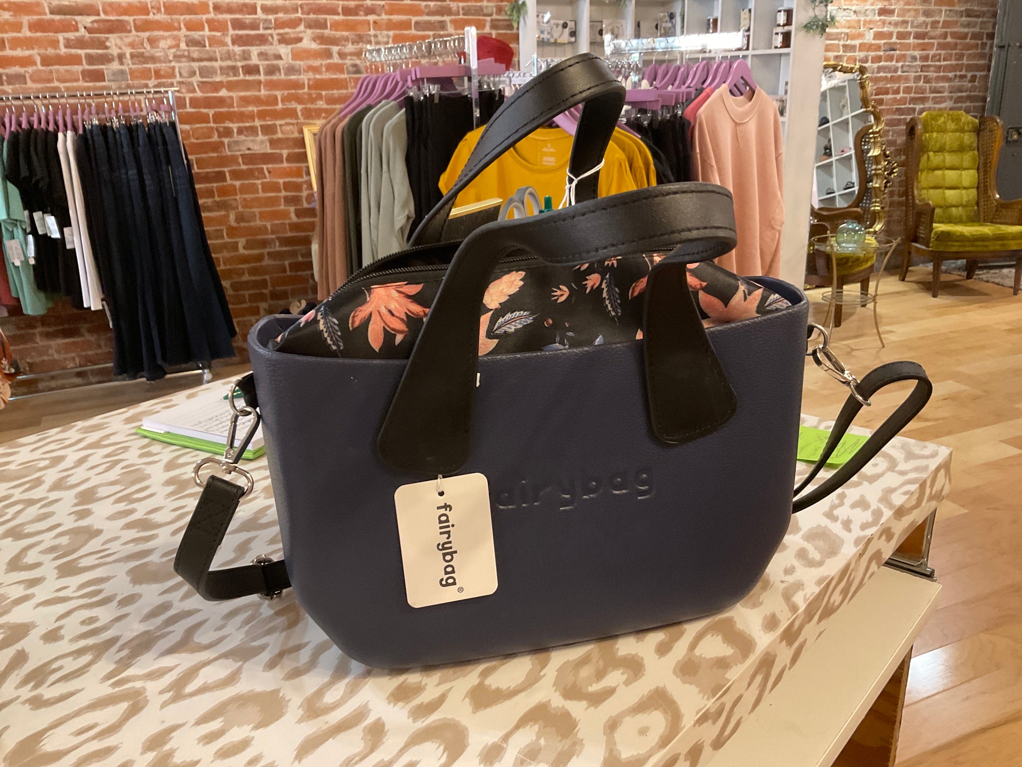 {{ClientCode}} NAVY FAIRYBAG PURSE