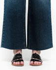 1822 Denim - 29" Raw Hem Wide Leg Crop Jean