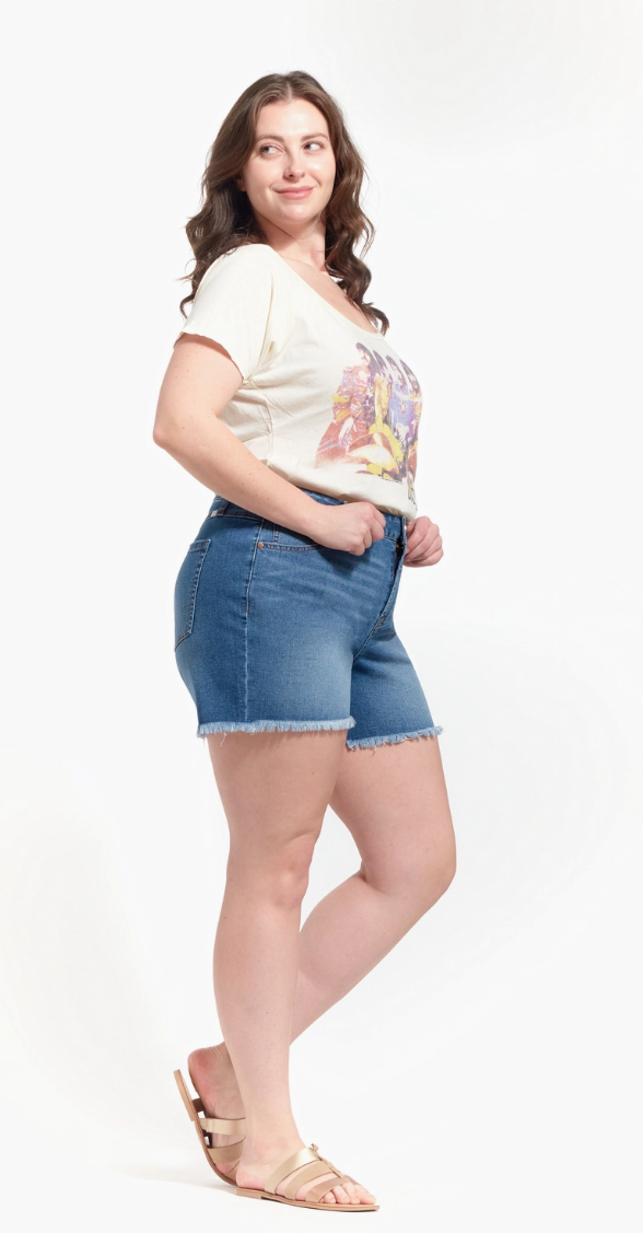 1822 Denim - 5" Inseam Sustainable Loose Shorts - Plus