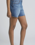 1822 Denim - 5" Inseam Loose Short with Frayed Hem