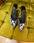 BLACK/WHITE JEFFERY CAMPBELL HEEL 7.5