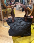 BLACK/BROWN FOSSIL BAG
