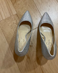 SILVER JESSICA SIMPSON heel 7.5