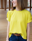 ByTAVI - Chartreuse Statement Blouse