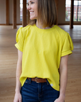 ByTAVI - Chartreuse Statement Blouse
