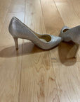 SILVER JESSICA SIMPSON heel 7.5