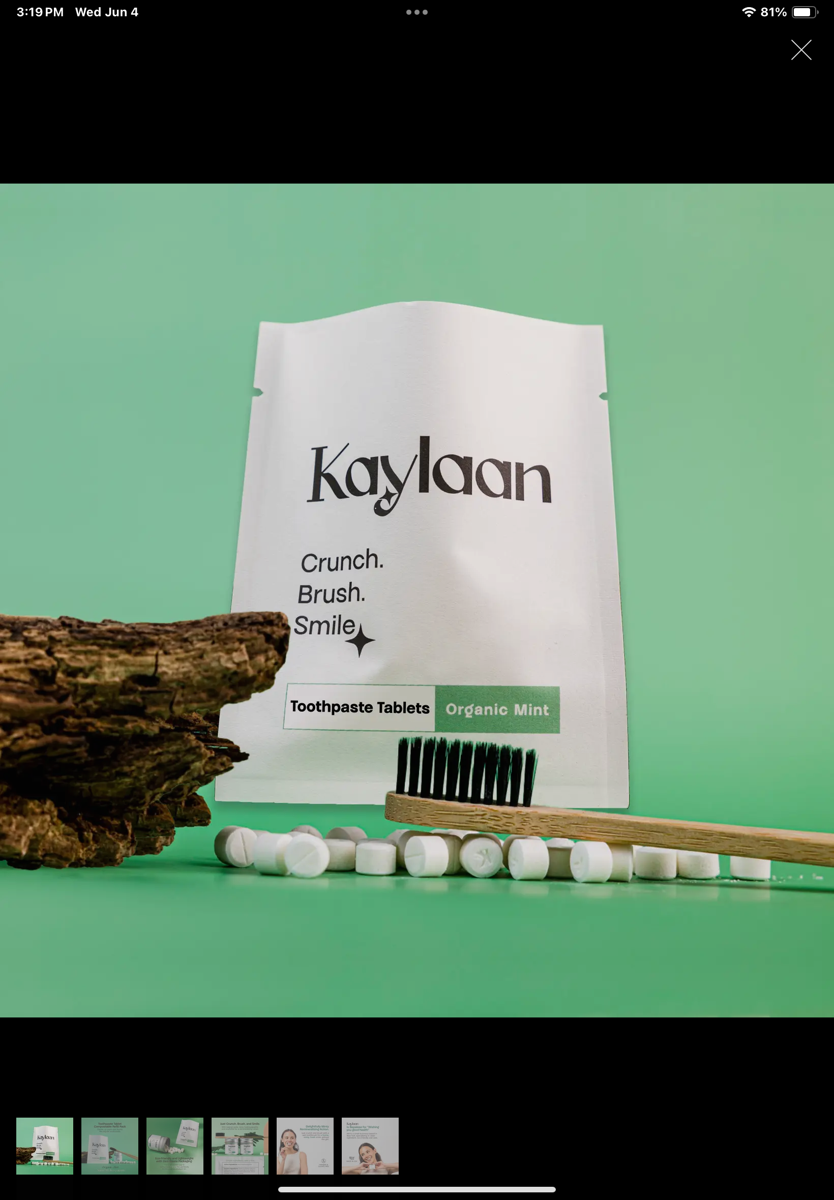 Kaylaan - Toothpaste Tabs Refill - Fluoride Free