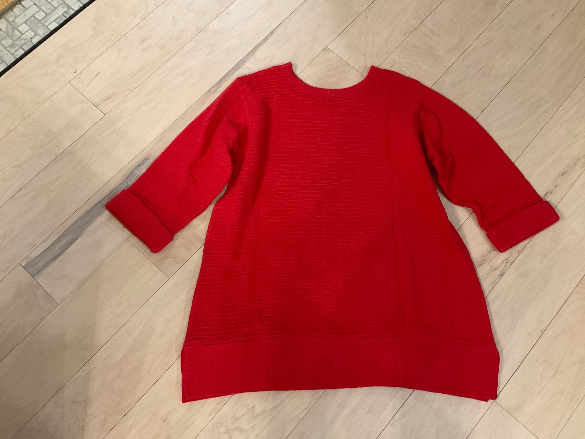 {{ClientCode}} RED MARGARET WINTERS Sweater, L