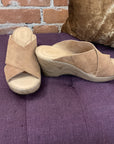 TAN BORN SANDAL 8