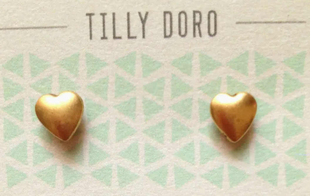 Tilly Doro - Heart Stud Earrings
