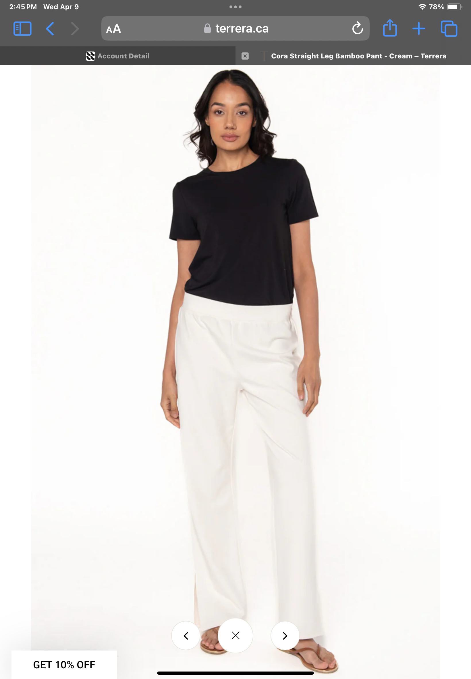 Terrera Cora Side Slit pant