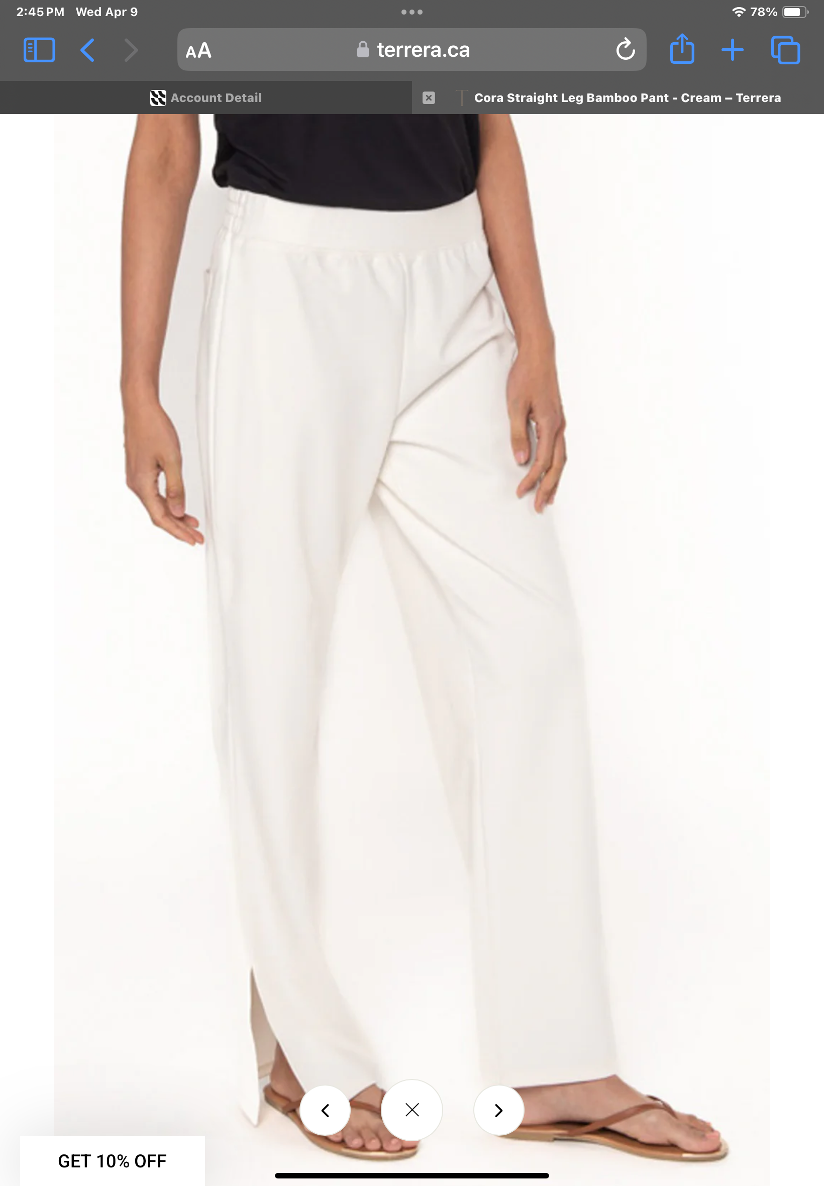 Terrera Cora Side Slit pant