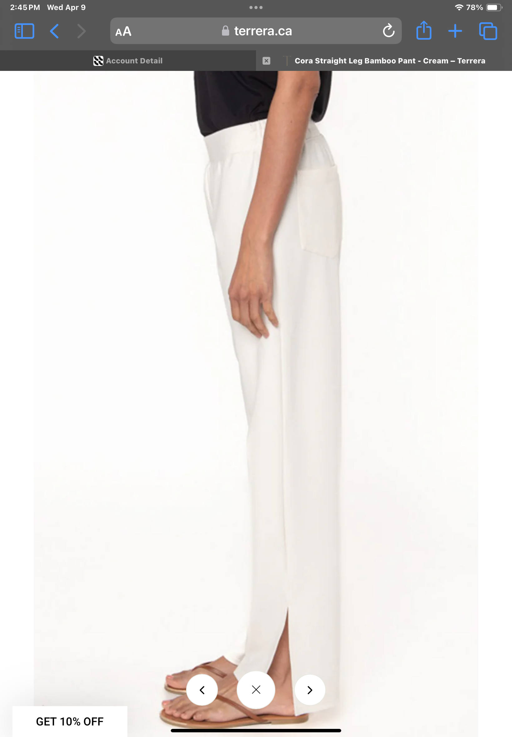 Terrera Cora Side Slit pant