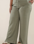 NLT - Cove Linen Pant - Plus / Wide Leg Full Length