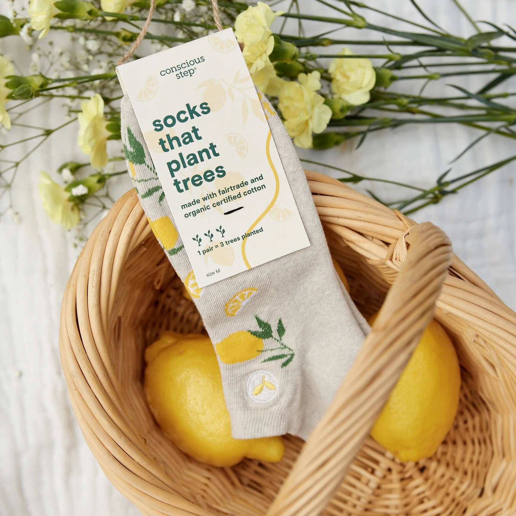Conscious Step Lemons - Socks that Plant Trees - Ankle
