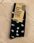 Conscious Step mental health Halloween socks