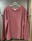 PURPLE/BLACK STRIPED CHICOS LONG SLEEVE SHIRT