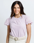Downeast - Lovely Eyelet Tee