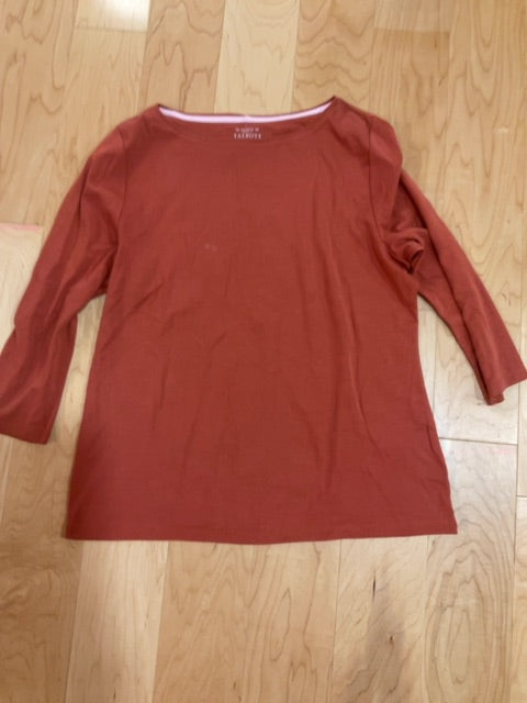 ROSE TALBOTS 3/4 SLEEVE TOP XL