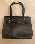 BROWN/BLACK COACH BAG