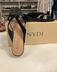 BLACK NYDJ SANDALS 7