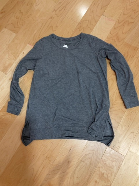 GREY PATAGONIA LONG SLEEVE SHIRT XL