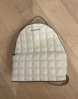 WHITE MICHAEL KORS BACKPACK PURSE