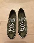 GREEN SATIN CONVERSE SNEAKERS 8