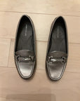 METALLIC SILVER AEROSOLES LOAFERS 8