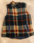 NAVY plaid THREAD AND SUPPLY REVERSIBLE VEST M