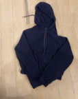 NAVY ZELLA CROP HOOD SWEATSHIRT S
