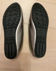 METALLIC SILVER AEROSOLES LOAFERS 8