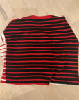 RED STRIPE CABI SWEATER L