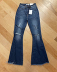DENIM ZENANA HIGH RAISE DISTRESSED FLARE 27