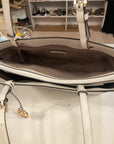 WHITE MICHAEL KORS TOTE PURSE