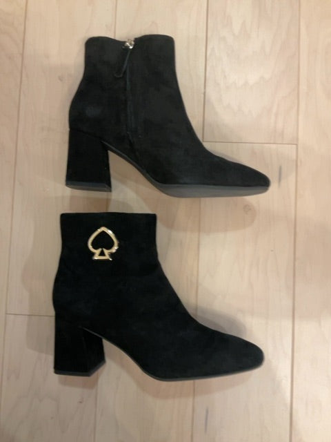 {{ClientCode}} BLACK Kate Spade BOOTIES, 8.5