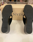 BLACK NYDJ SANDALS 7