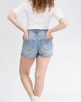 High Rise Denim Short - RE:Denim