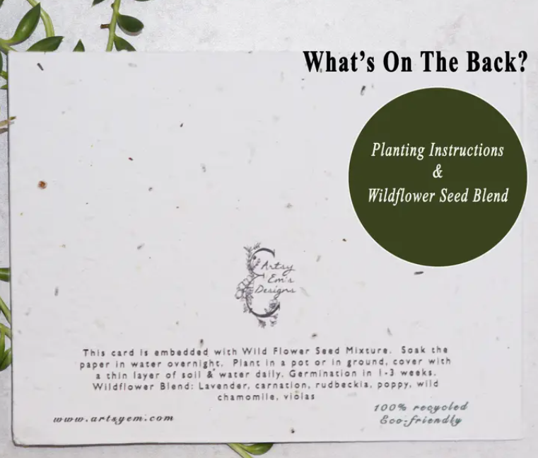 Happy Mother's Day - Plantable Greeting Card