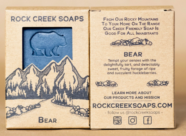 Rock Creek Soaps - Bear - Vegan Bar Soap