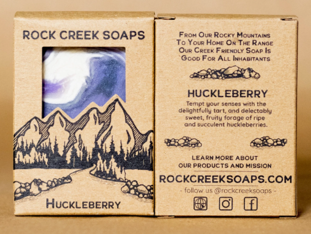 Rock Creek Soaps - Huckleberry - Vegan Bar Soap