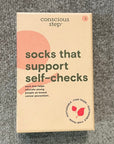 Conscious Step - 3 Pack of Socks That Support Self Checks