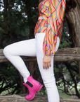 Chelsea Magenta Natural Rubber Rain Boot