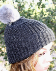 100% Alpaca Pom-Pom Beanie Hat