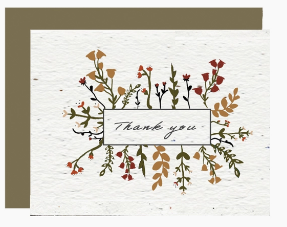 Thank you - Plantable Greeting Card