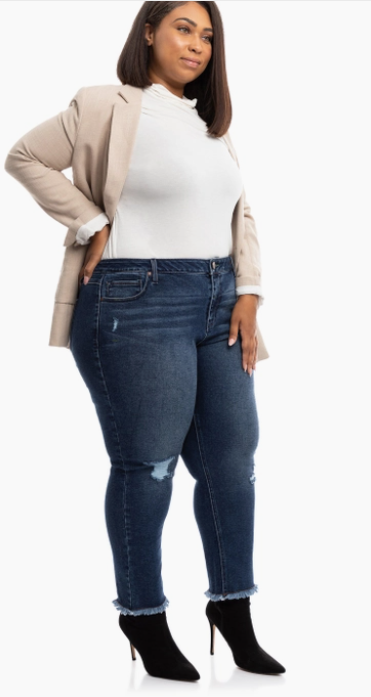 1822 Denim - 28" Repreve Fabric Girlfriend Ankle in Talia (2-20W)