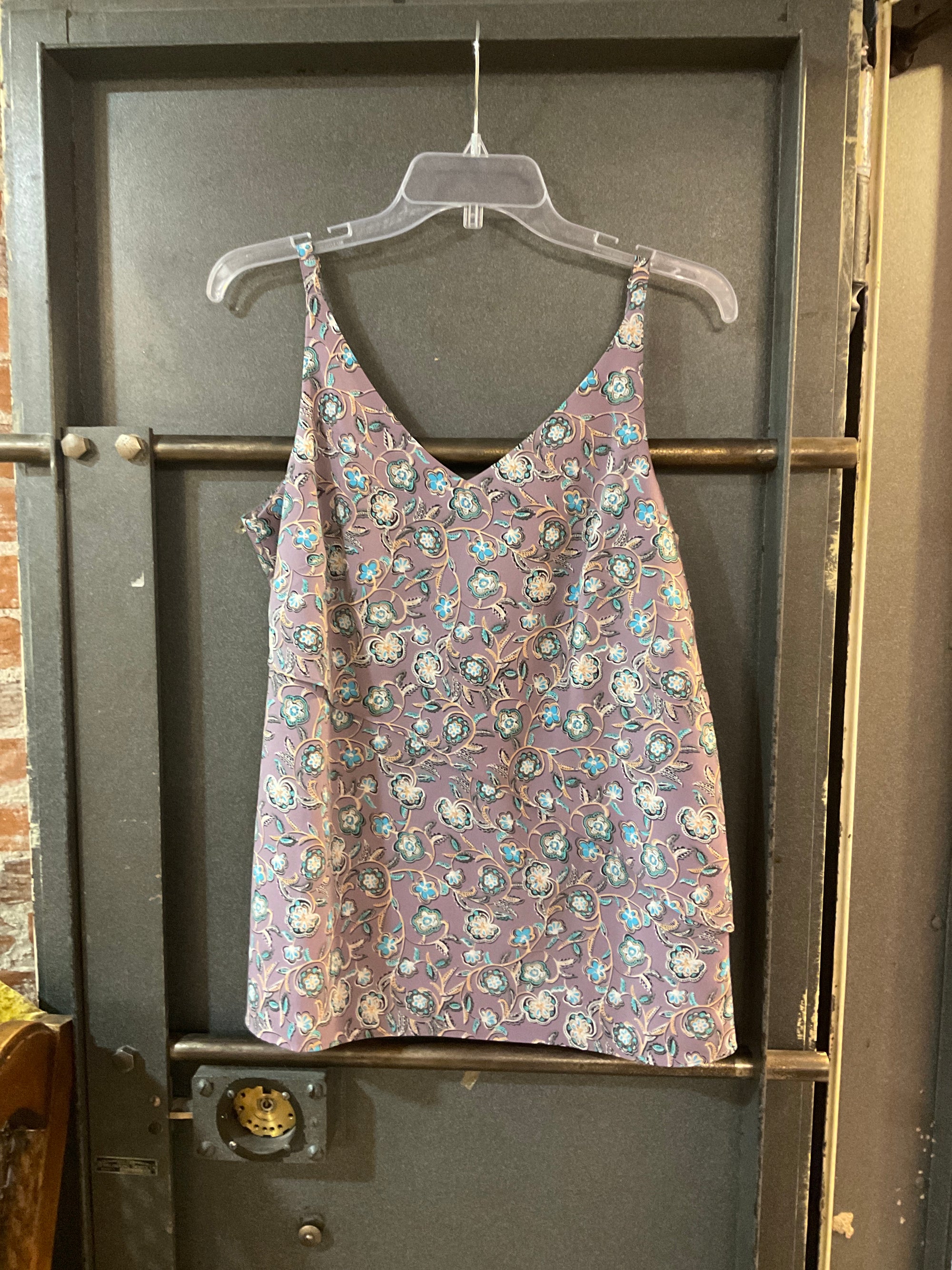 PURPLE MULTI CABI TANK TOP S