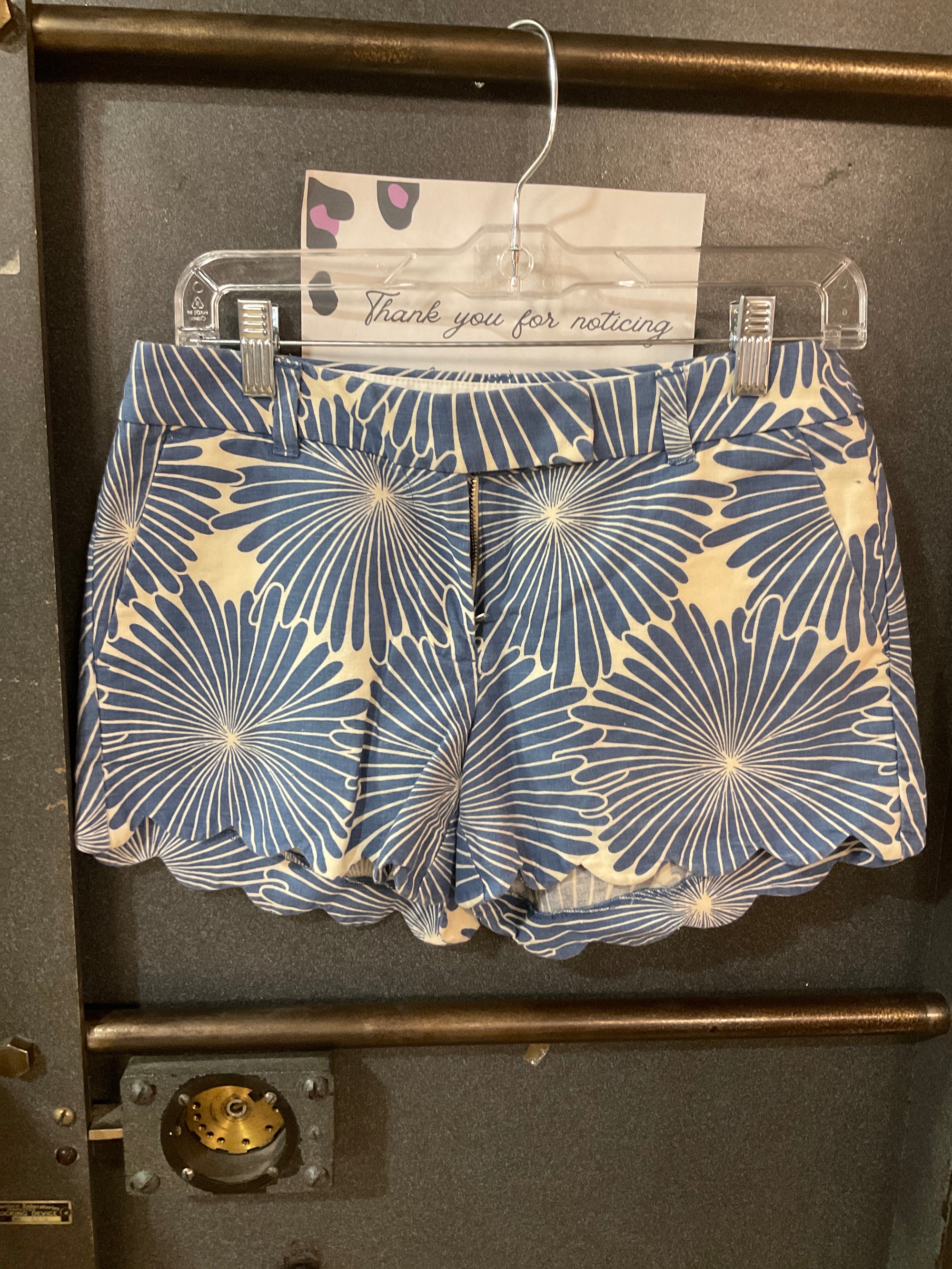 Blue/cream pattern J. CREW SHORTS 2
