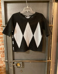 BLACK/GRAY RONDINA SWEATER M